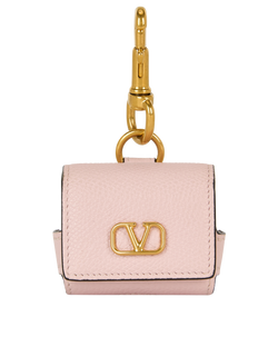 Valentino V Logo Airpod Case, Small Leather Goods - Designer